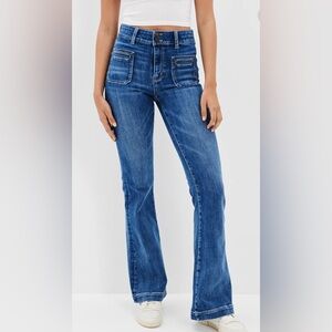 American Eagle Ne(x)t Level Super High-Waisted Flare Jean. Size 18 New With tags